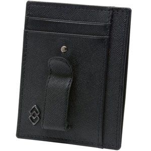 Alpine Swiss Double Diamond Mens RFID Money Clip Minimalist Front Pocket Wallet